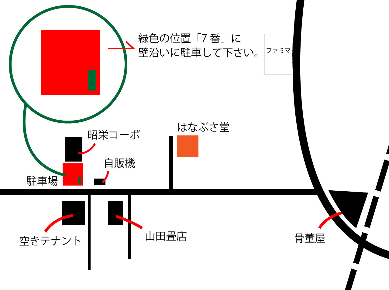 駐車場の地図